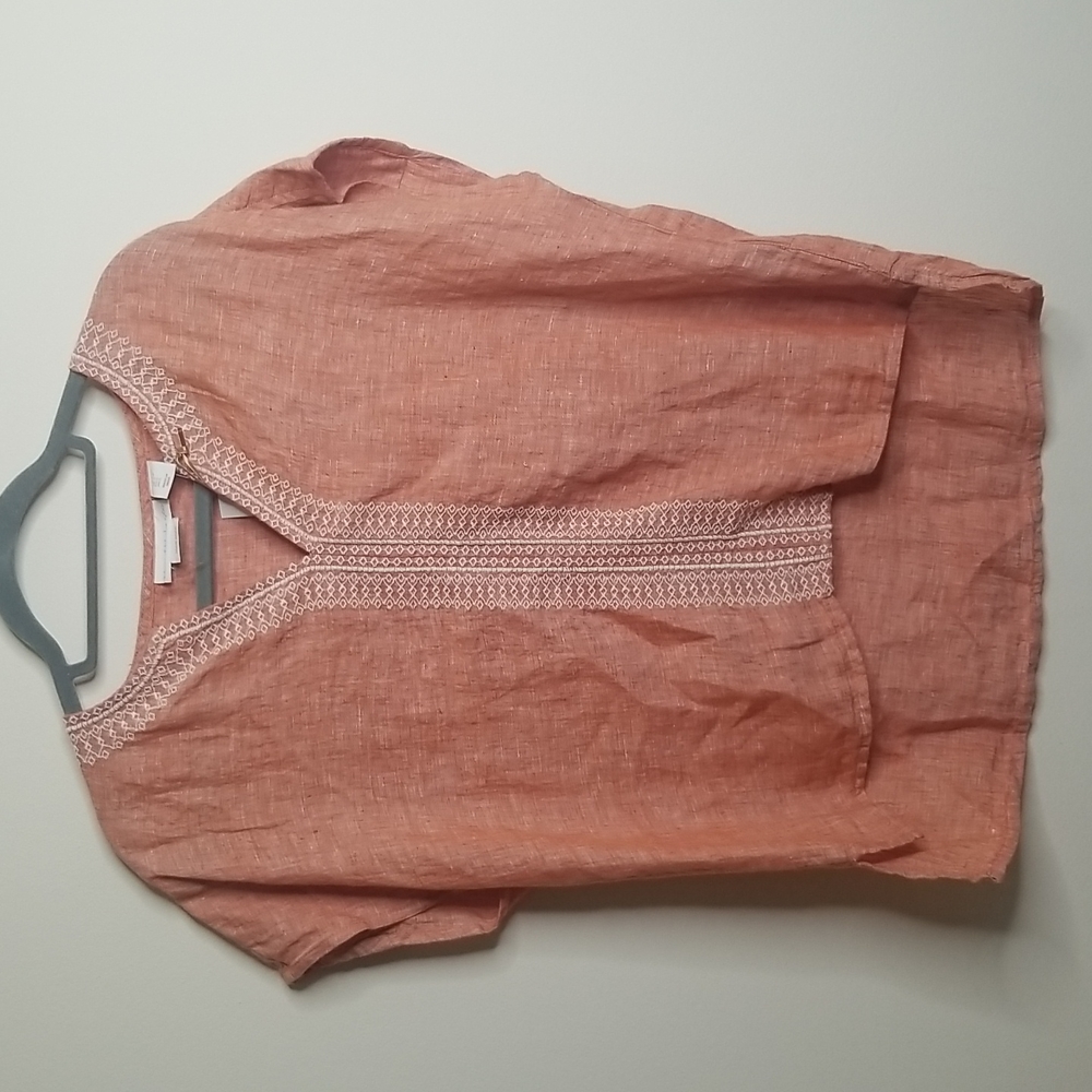 House of Harlow 1960 Peach Blouse S